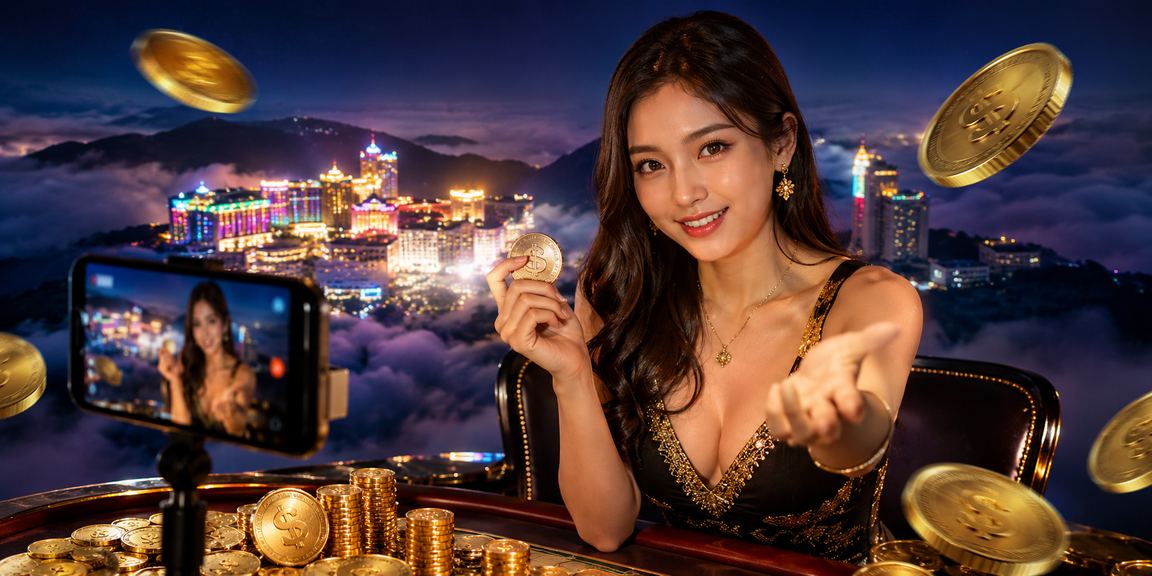Pemain Malaysia memainkan permainan meja kasino langsung Baccarat di secret21ofc dari Genting Highlands